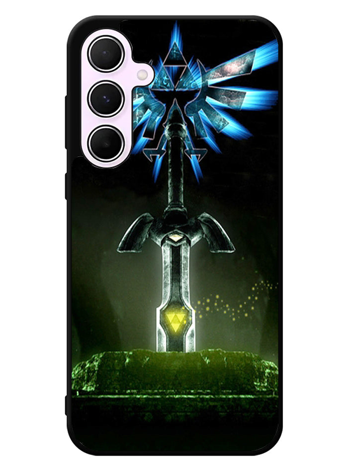Eagle Triforce Black Legend of Zelda Samsung Galaxy A55 5G Case