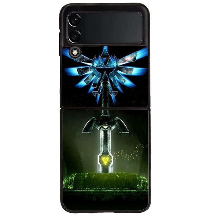 Eagle Triforce Black Legend of Zelda Samsung Galaxy Z Flip 4 5G 2022 Case