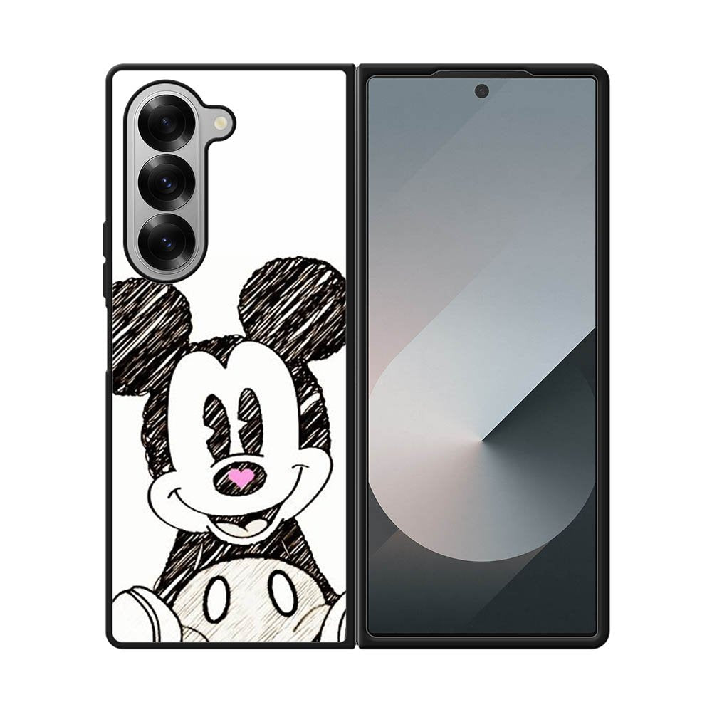 Mickey Mouse Hand Drawing Samsung Galaxy Z Fold 7 5G Case