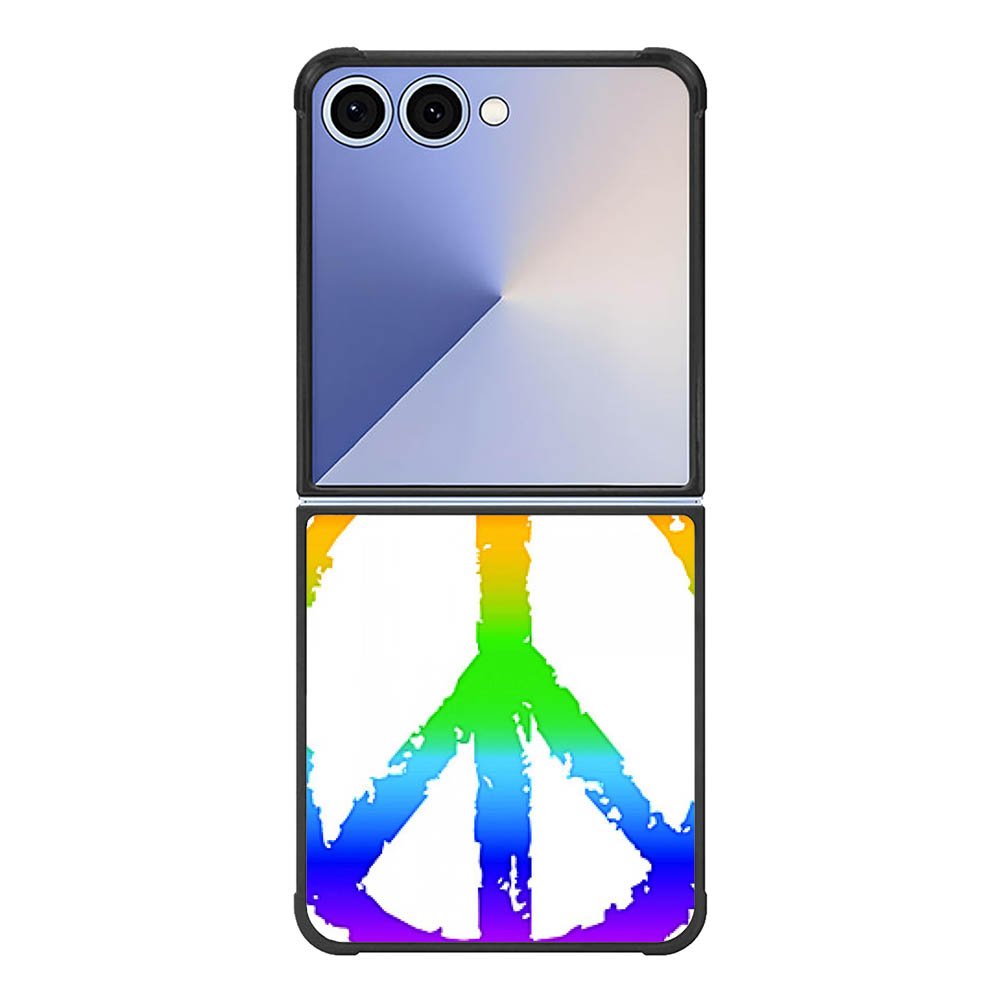 60S Peace Sign Logo Samsung Galaxy Z Flip 7 5G Case