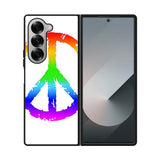 60S Peace Sign Logo Samsung Galaxy Z Fold 7 5G Case