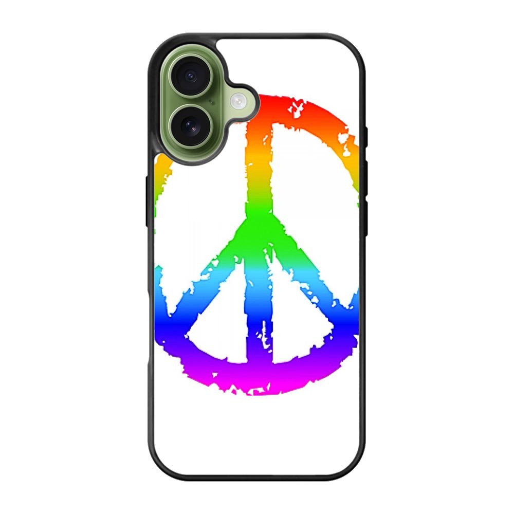 60S Peace Sign Logo iPhone 17 Case