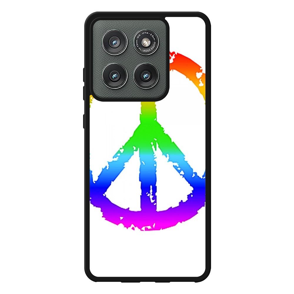 60S Peace Sign Logo Motorola Moto Edge 2025 Case
