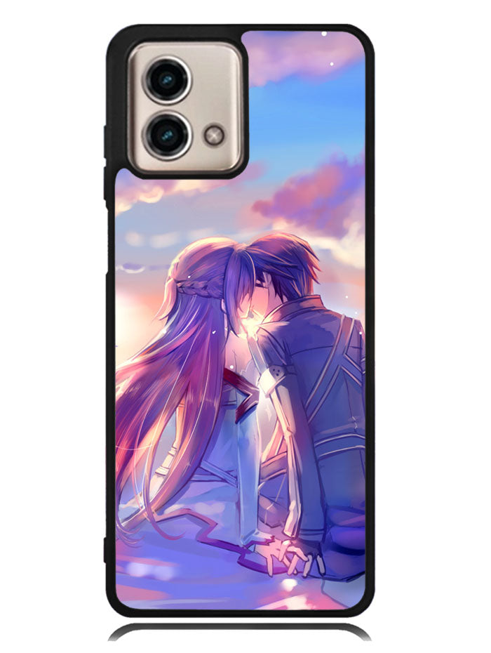 Anime Asuna Yuuki Kirito Sinon SAO Motorola Moto G Stylus 5G 2023 Case