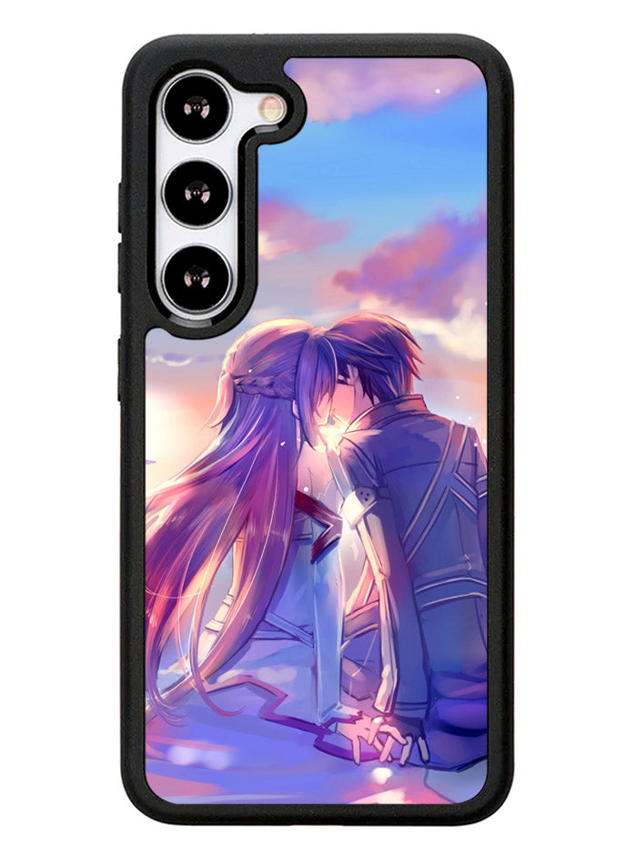 Anime Asuna Yuuki Kirito Sinon SAO Samsung Galaxy S23 Plus 5G / Samsung Galaxy S23+ 5G Case