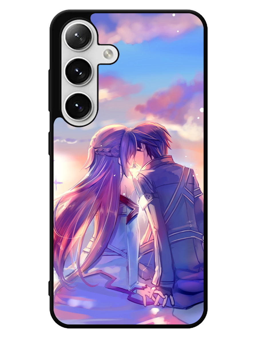Anime Asuna Yuuki Kirito Sinon SAO Samsung Galaxy S25 5G Case
