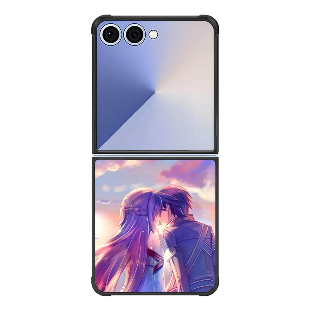 Anime Asuna Yuuki Kirito Sinon SAO Samsung Galaxy Z Flip 7 5G Case