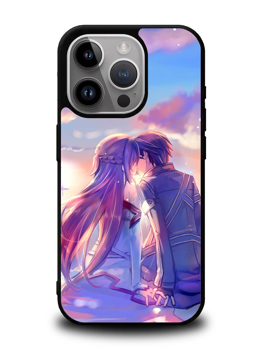Anime Asuna Yuuki Kirito Sinon SAO iPhone 16 Pro Case