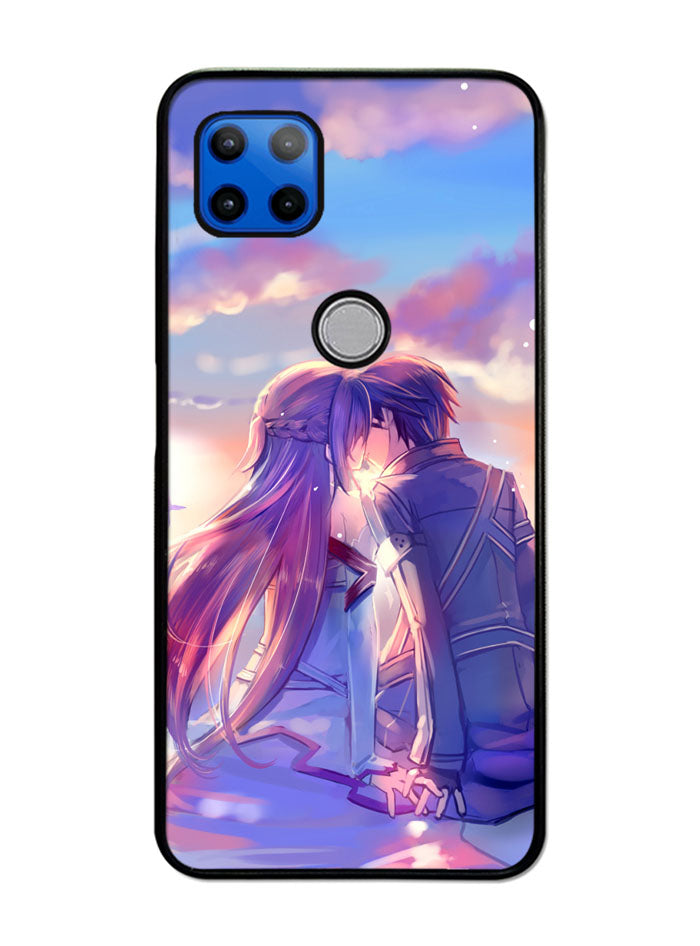 Anime Asuna Yuuki Kirito Sinon SAO Motorola Moto G 5G Case , Moto One 5G Ace Case