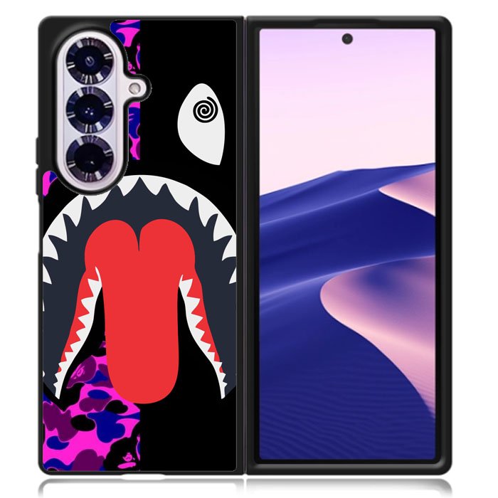 Shark Bape J0068 Samsung Galaxy Z Fold 7 Case DC1663