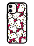 Hello Kitty Face Pattern iPhone 12 Case