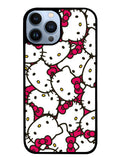 Hello Kitty Face Pattern iPhone 13 Pro Max Case