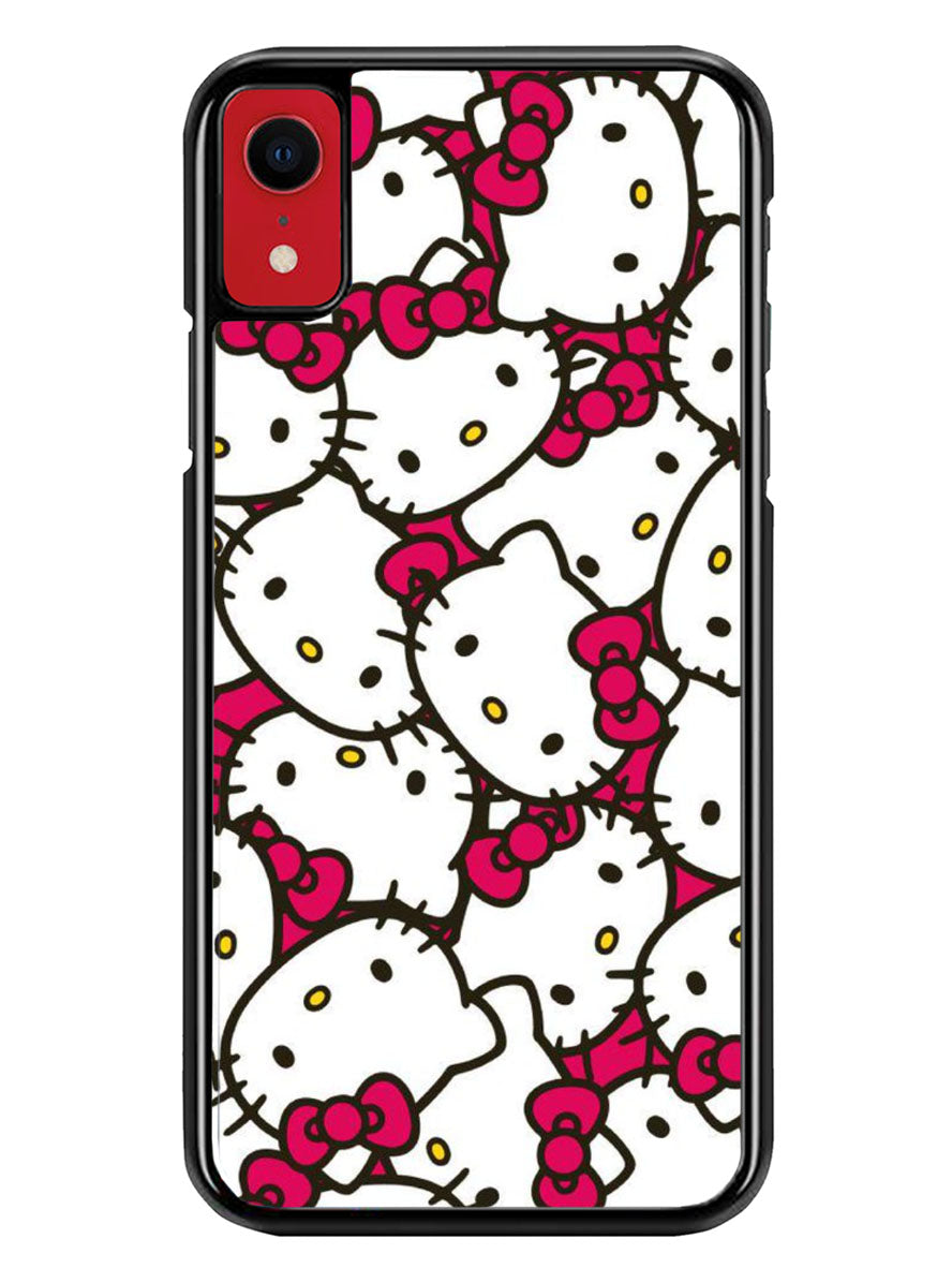 Hello Kitty Face Pattern iPhone XR Case