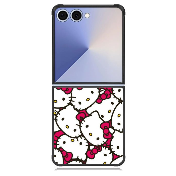 Hello Kitty Face Pattern Samsung Galaxy Z Flip 7 Case DC0836