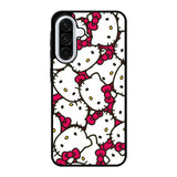Hello Kitty Face Pattern Samsung Galaxy A56 Case DC1223