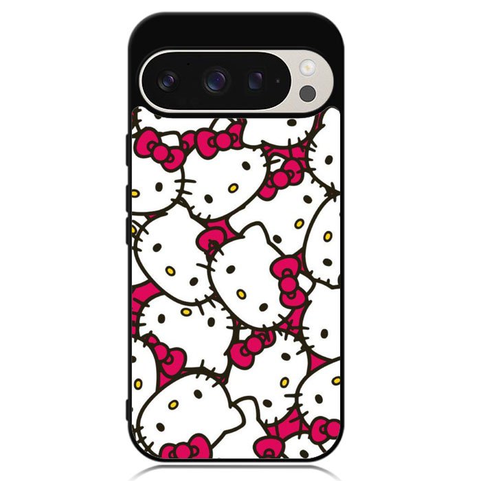 Hello Kitty Face Pattern Google Pixel 9 Pro XL Case DC0836