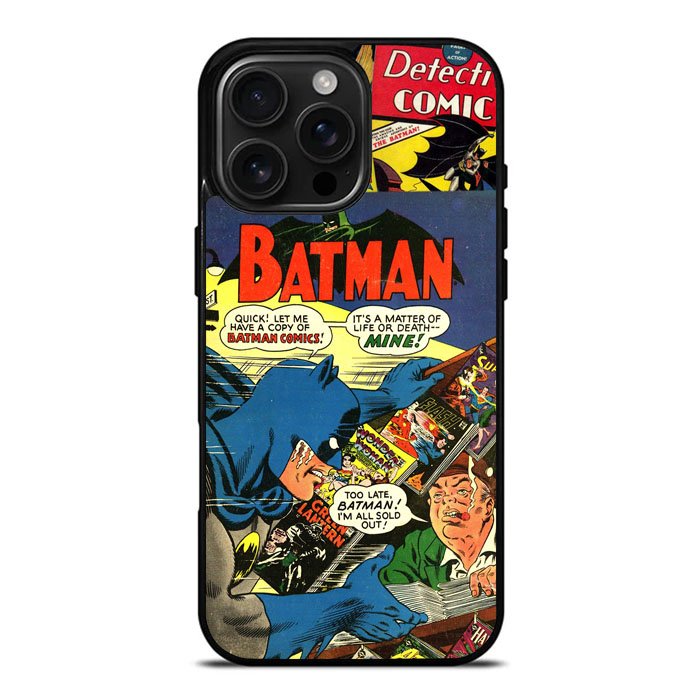 Batman Comic Art iPhone 16 Pro Max Case DC0151