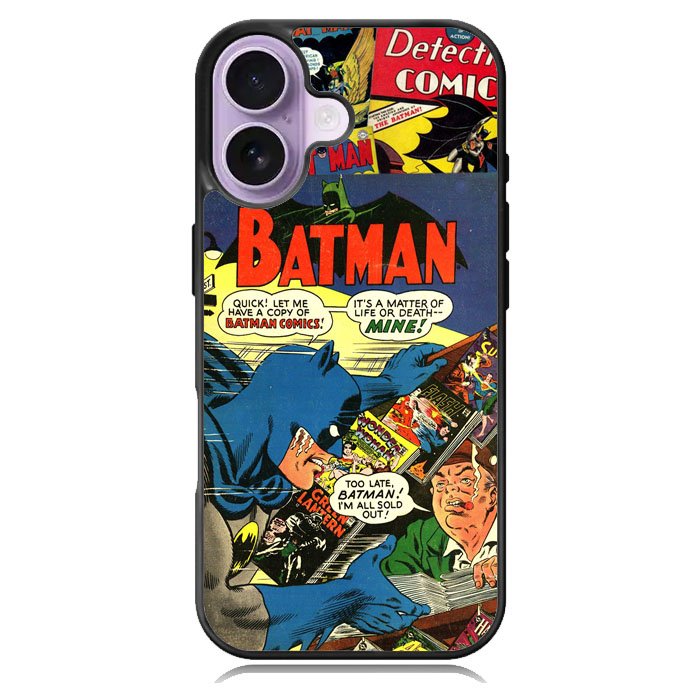 Batman Comic Art iPhone 16 Case DC0151