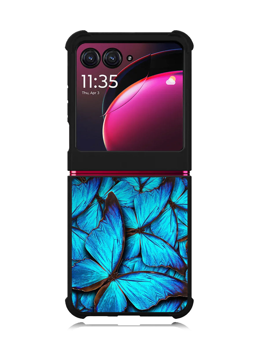 Butterfly Blue Motorola Moto Razr Plus 2023 , Moto Razr+ 2023 Case