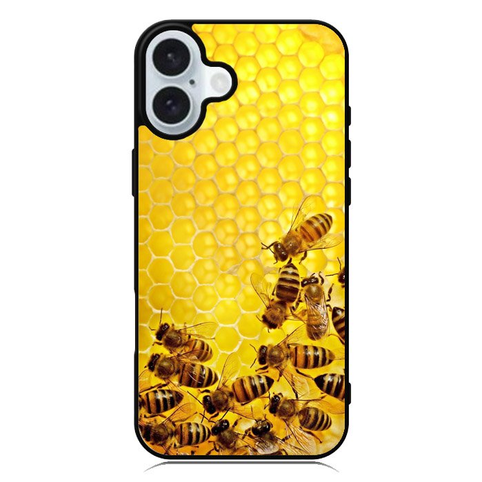Bee Honeycomb iPhone 16 Plus Case