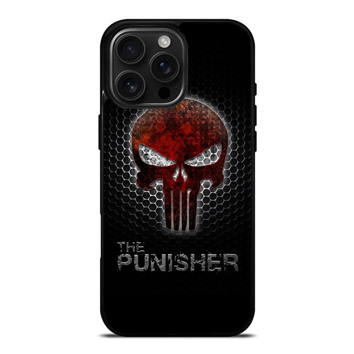 The Punisher Skull Logo iPhone 16 Pro Case DC1874