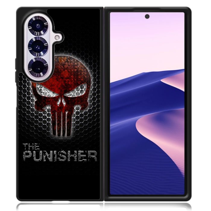 The Punisher Skull Logo Samsung Galaxy Z Fold 7 Case DC1874