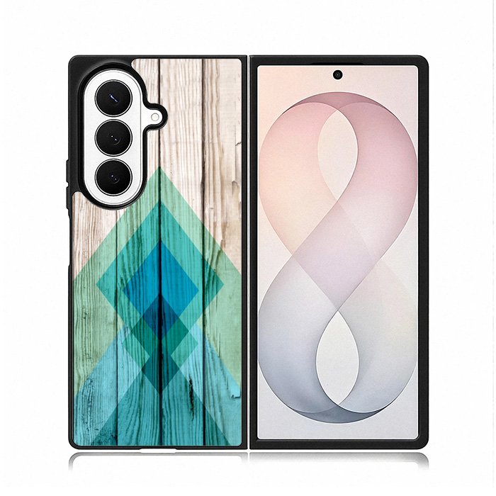 Simple Aztec On Wood Samsung Galaxy Z Fold 8 Ultra Case DC1670
