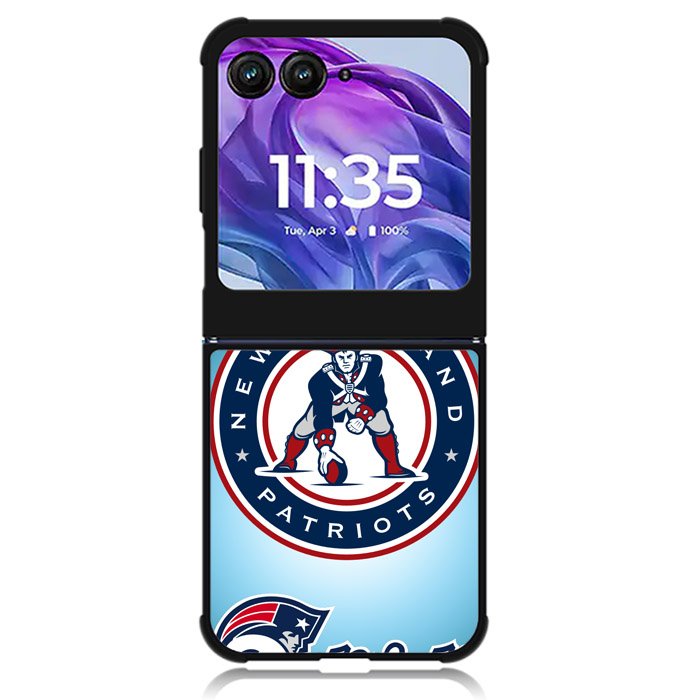 New England Patriots Logo 6th Motorola Moto Razr Plus 2024 , Moto Razr+ 2024 Case