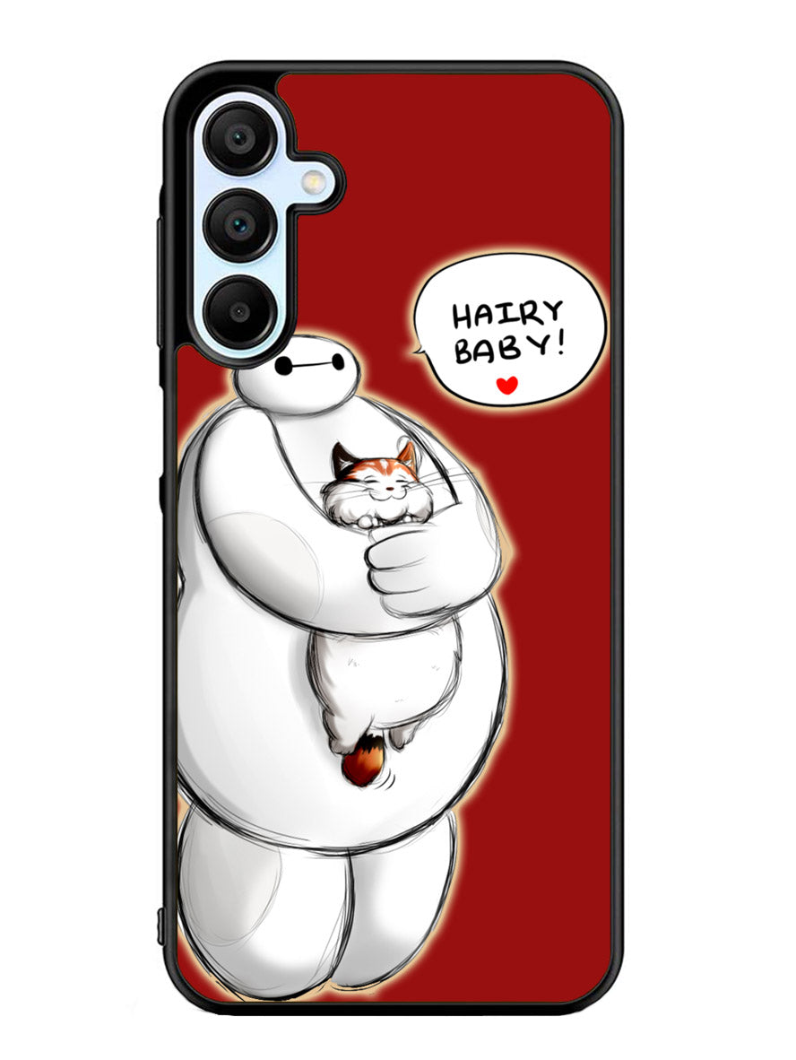 Cat and Baymax Hairy Baby Samsung Galaxy A25 5G Case