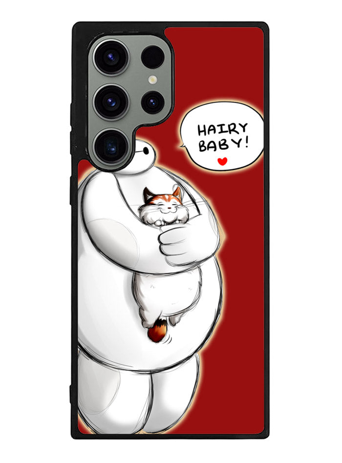 Cat and Baymax Hairy Baby Samsung Galaxy S23 Ultra 5G Case