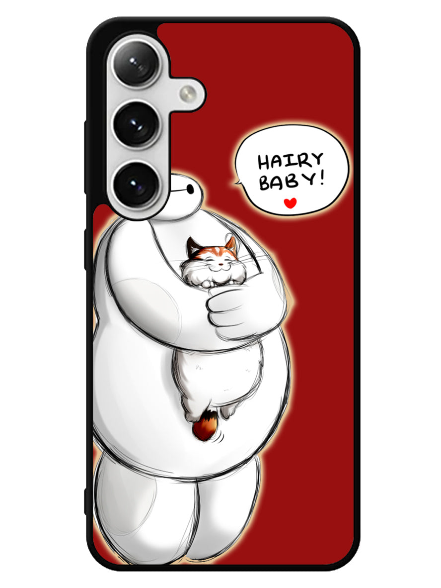 Cat and Baymax Hairy Baby Samsung Galaxy S24 5G Case