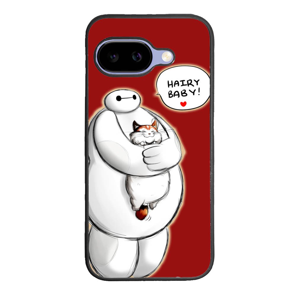 Cat and Baymax Hairy Baby Google Pixel 10A Case
