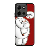 Cat and Baymax Hairy Baby Motorola Moto G 5G 2025 Case DC8028