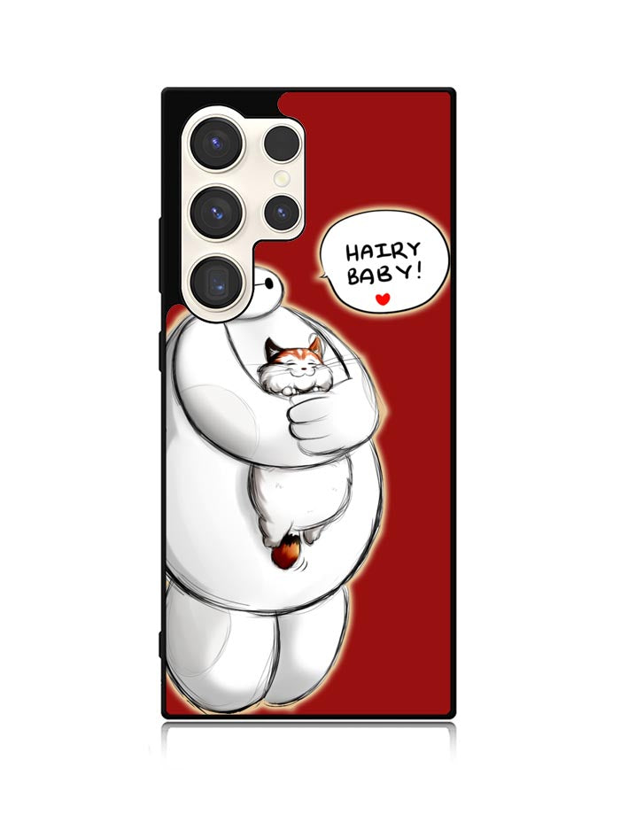 Cat and Baymax Hairy Baby Samsung Galaxy S25 Ultra 5G Case