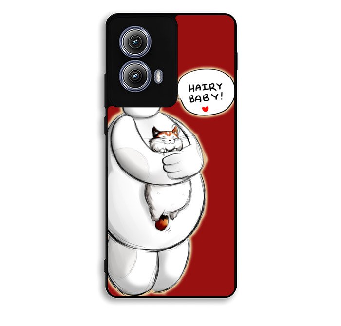 Cat and Baymax Hairy Baby Motorola Moto Edge 2024 Case DC6579