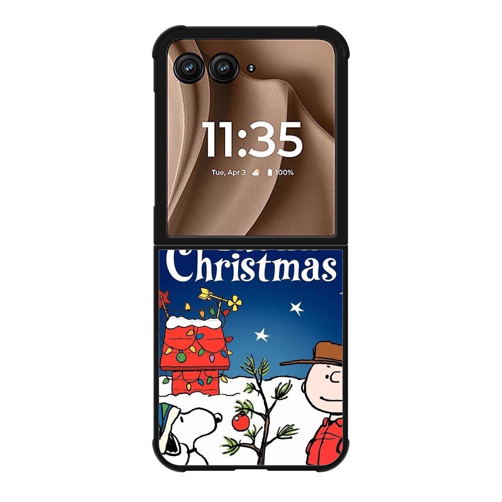 A Charlie Brown Peanuts Christmas Cartoon Motorola Moto RAZR Plus 2025 Case