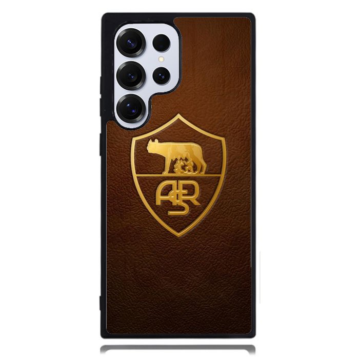 As Roma Leather Logo Soccer Samsung Galaxy S24 Ultra Case DC0096