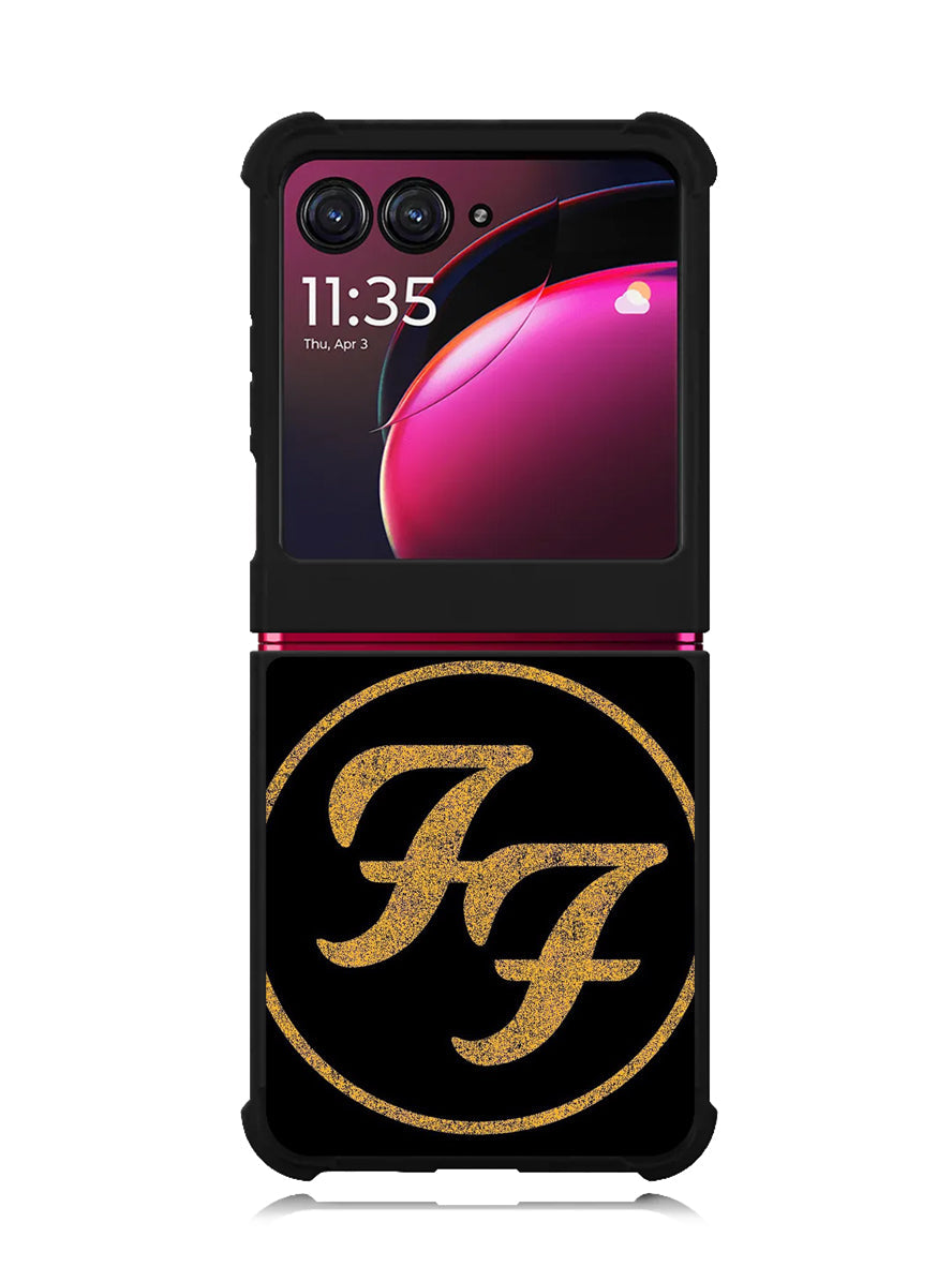 Foo Fighters Band Logo Gold Motorola Moto Razr Plus 2023 , Moto Razr+ 2023 Case