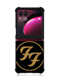 Foo Fighters Band Logo Gold Motorola Moto Razr Plus 2023 , Moto Razr+ 2023 Case