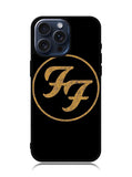 Foo Fighters Band Logo Gold iPhone 15 Pro Max Case BLN1824