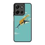 Black Friday offer Giraffe Riding Shark Motorola Moto G 5G 2025 Case DC0677