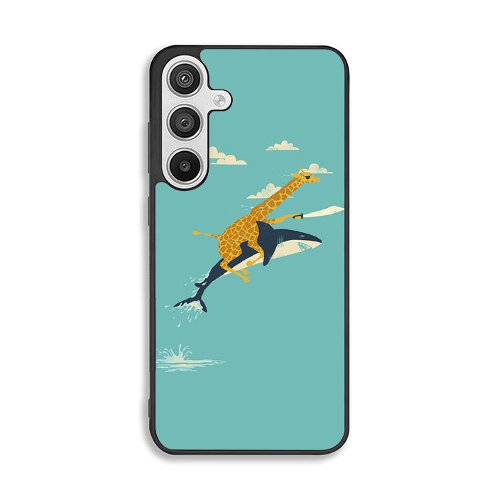 Black Friday offer Giraffe Riding Shark Samsung Galaxy A26 Case DC2544