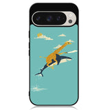 Black Friday Offer Giraffe Riding Shark Google Pixel 9 | Google Pixel 9 Pro Case DC0190