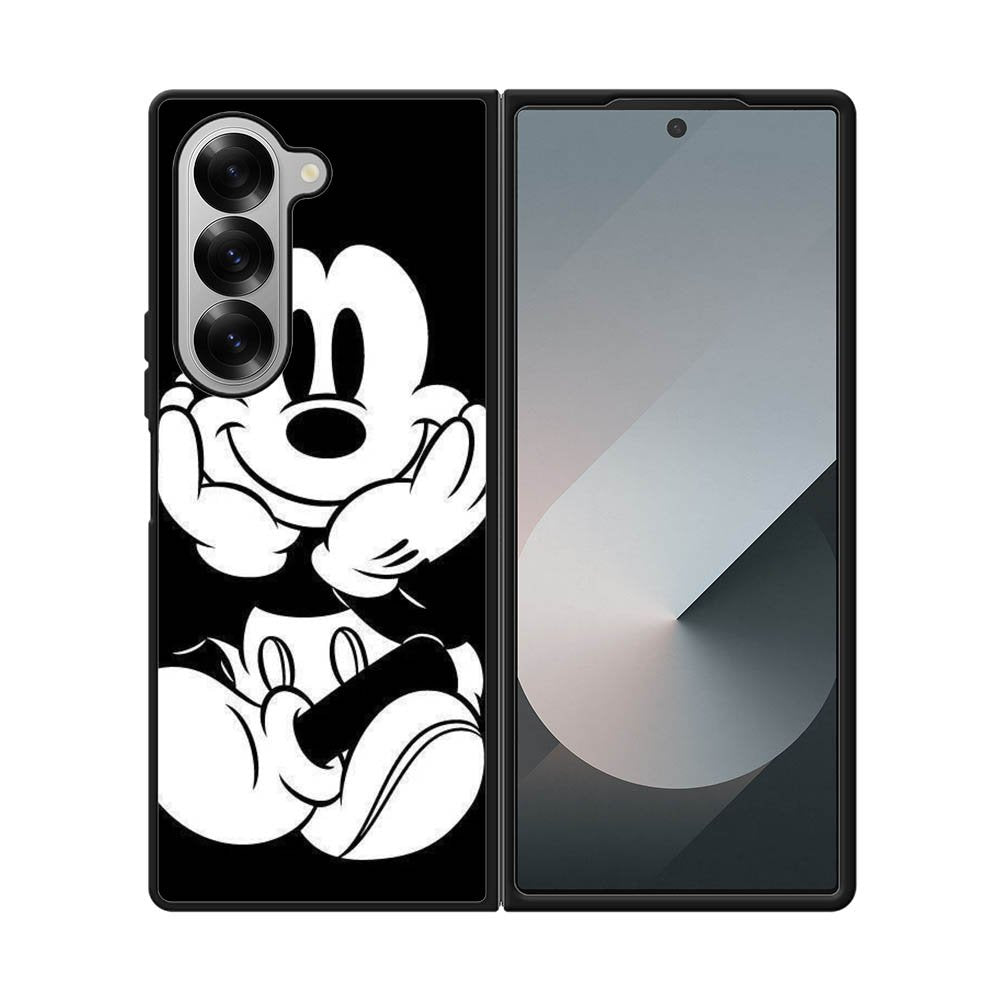 Black Mickey Mouse Samsung Galaxy Z Fold 7 5G Case