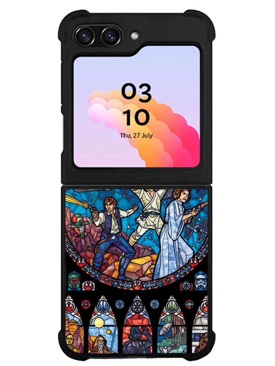 Star Wars Stained Glass Samsung Galaxy Z Flip 5 5G 2023 Case