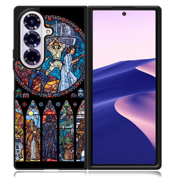 Star Wars Stained Glass Samsung Galaxy Z Fold 7 Case DC1754