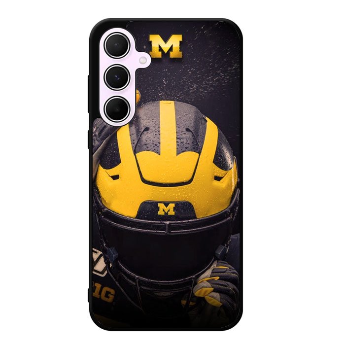Michigan Wolverines Helmet Samsung Galaxy A35 5G Case DC1153
