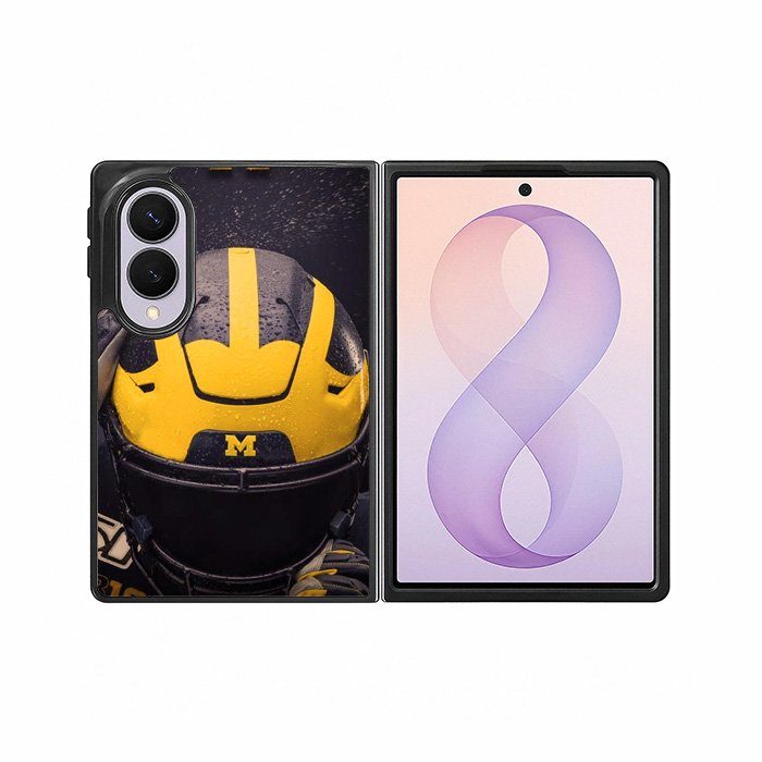 Michigan Wolverines Helmet Samsung Galaxy Z Fold 8 Case DC1153