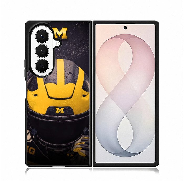 Michigan Wolverines Helmet Samsung Galaxy Z Fold 8 Ultra Case DC1153