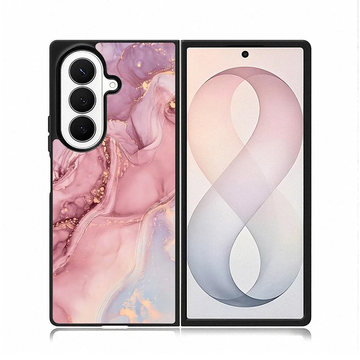 Pink Marble Samsung Galaxy Z Fold 8 Ultra Case
